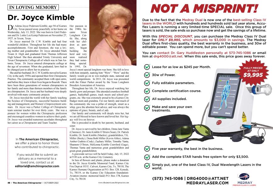 Dr. Joyce Kimble