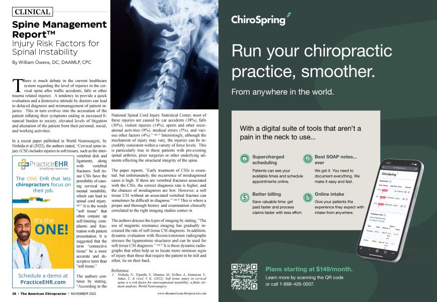 Spine Management Report™