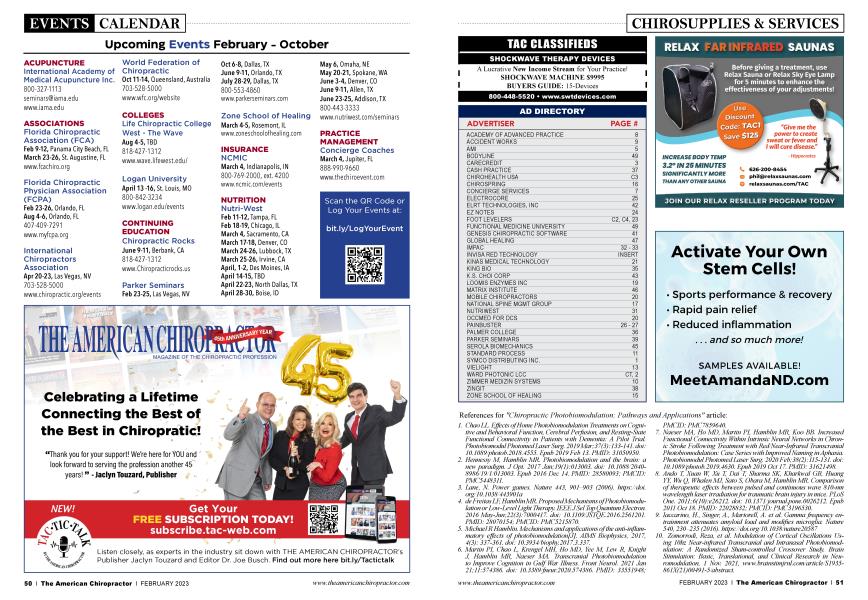 Upcoming Events February - October