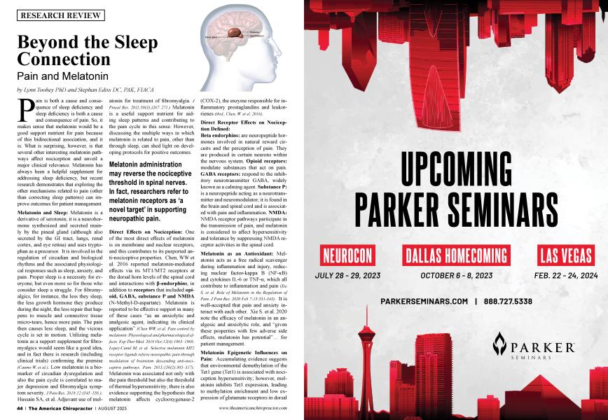 Beyond the Sleep Connection
