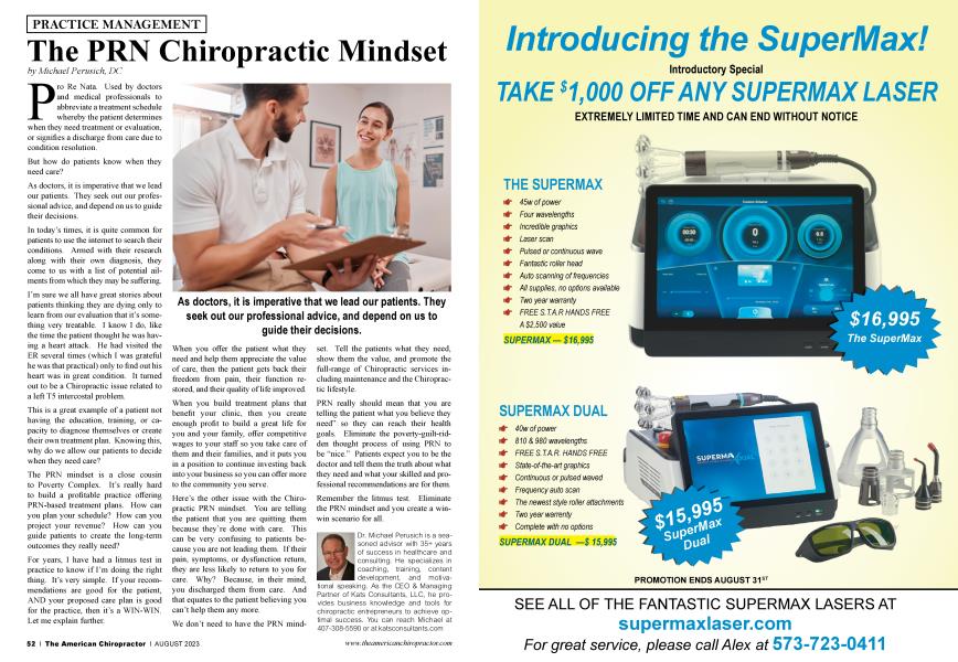 The PRN Chiropractic Mindset