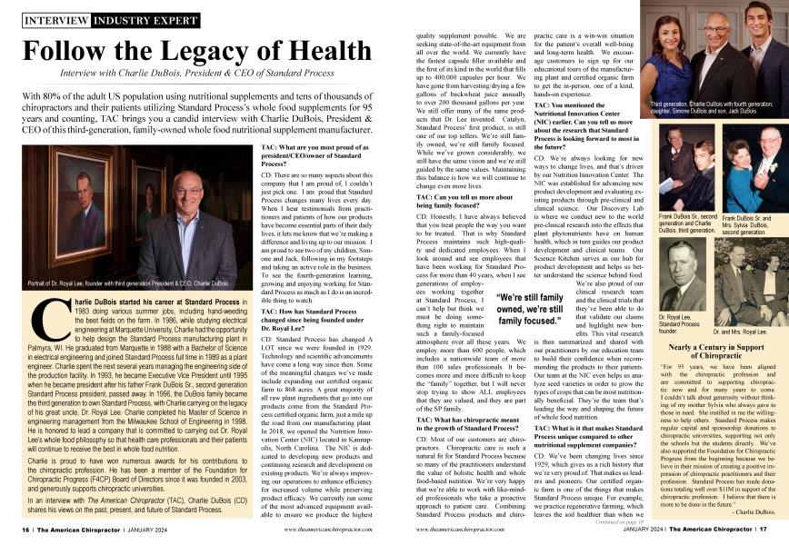 Follow the Legacy of Health