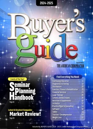 BUYER'S GUIDE 2024-2025 | The American Chiropractor