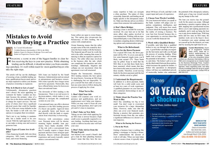 Mistakes to Avoid When Buying a Practice