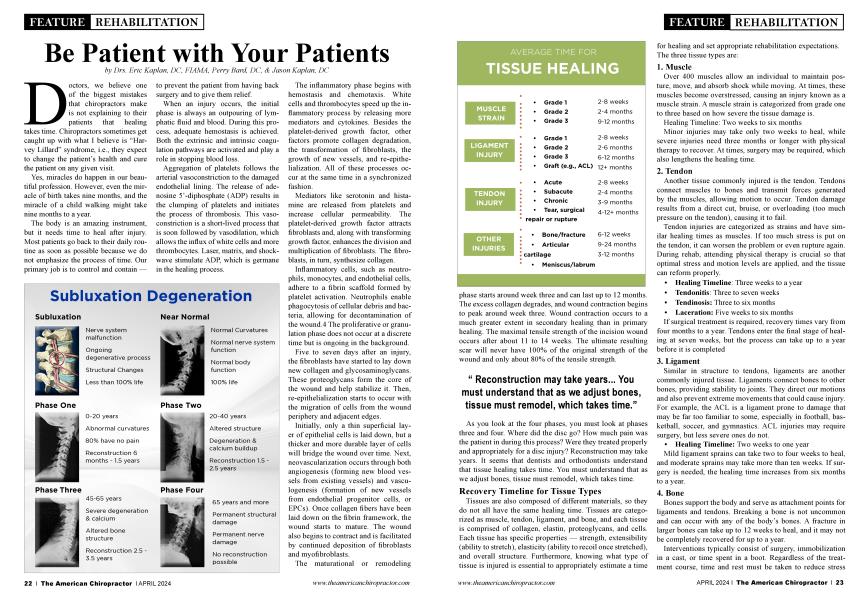 Be Patient with Your Patients