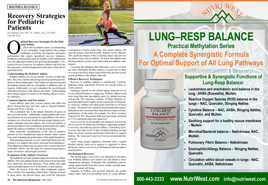 Recovery Strategies for Pediatric Patients