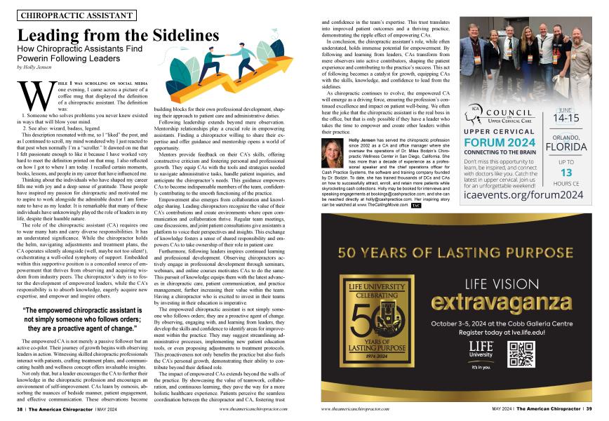 Leading from the Sidelines