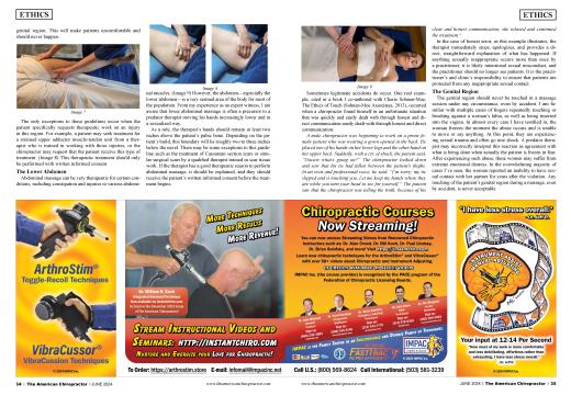 Advertisements, Page: 34 - JUNE 2024 | The American Chiropractor
