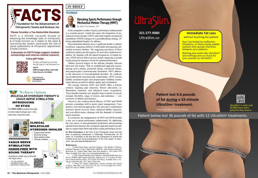 Elevating Sports Performance through Mechanical Motion Therapy (MMT)