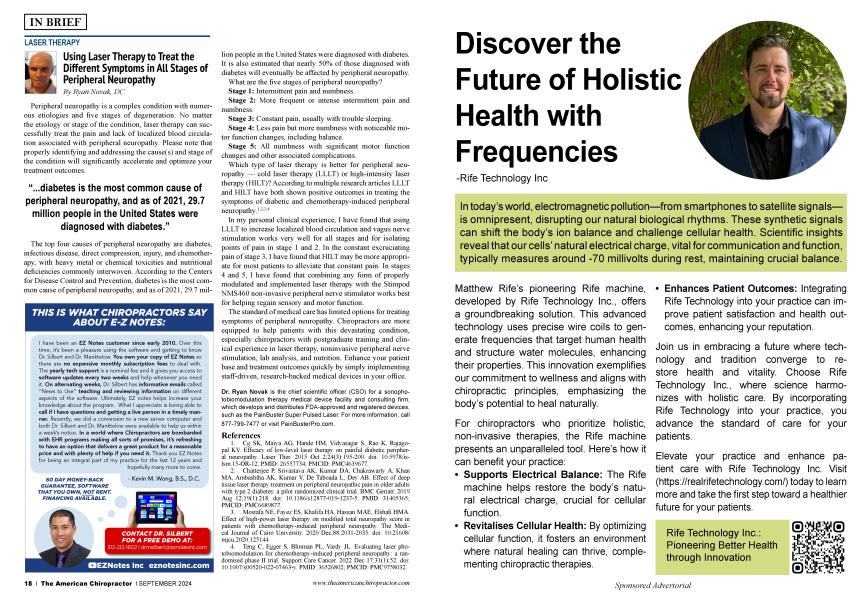Using Laser Therapy to Treat the Different Symptoms in All Stages of Peripheral Neuropathy