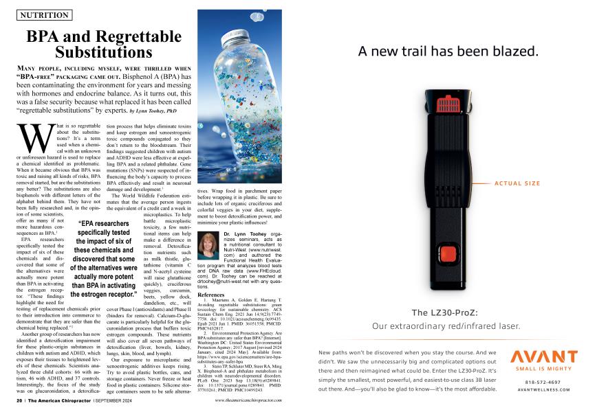 BPA and Regrettable Substitutions
