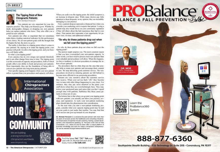 The Tipping Point of New Chiropractic Patients