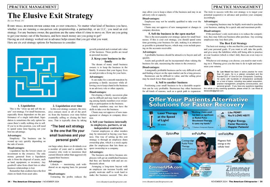 The Elusive Exit Strategy