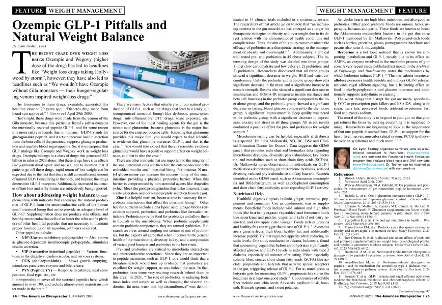 Ozempic GLP-1 Pitfalls and Natural Weight Balance
