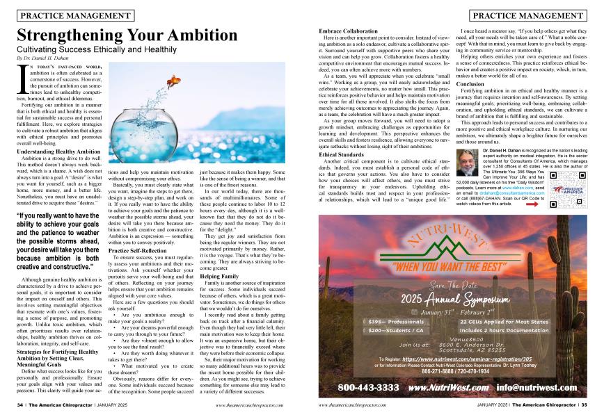 Strengthening Your Ambition