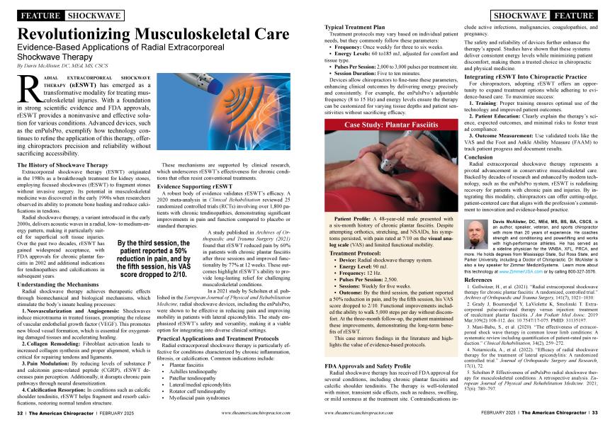 Revolutionizing Musculoskeletal Care
