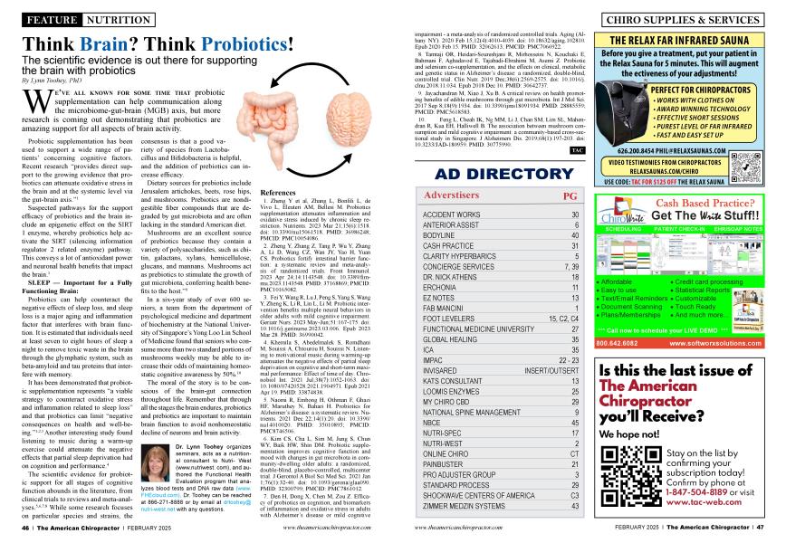 Think Brain? Think Probiotics!
