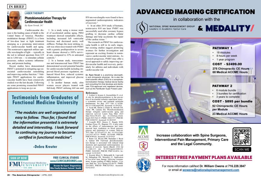 Photobiomodulation Therapy for Cardiovascular Health