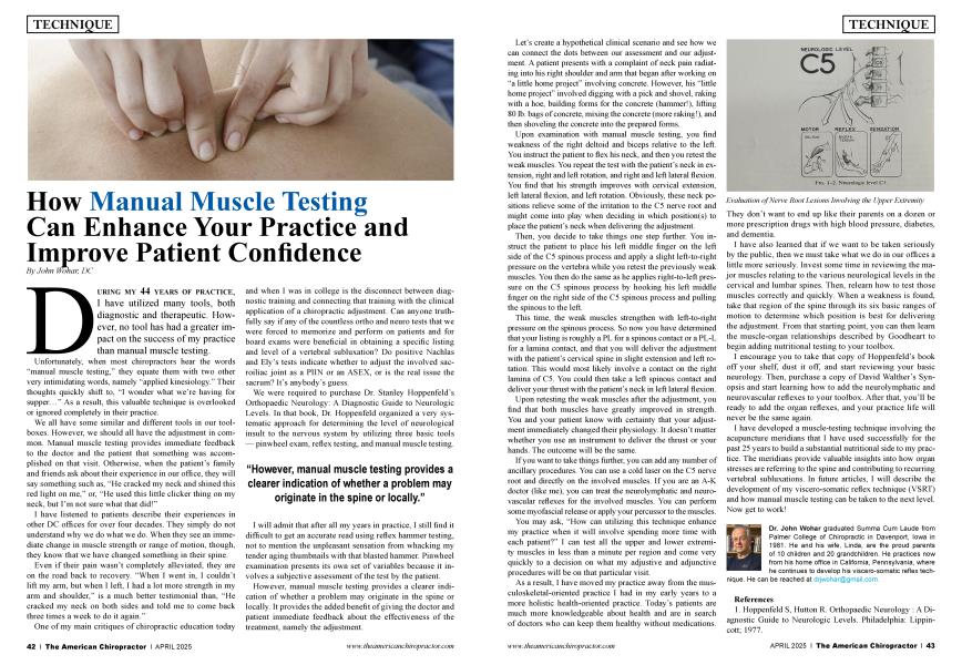 How Manual Muscle Testing Can Enhance Your Practice and Improve Patient Confidence
