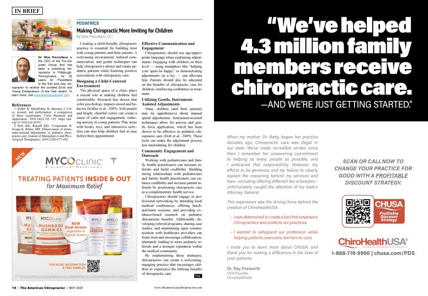 Making Chiropractic More Inviting for Children