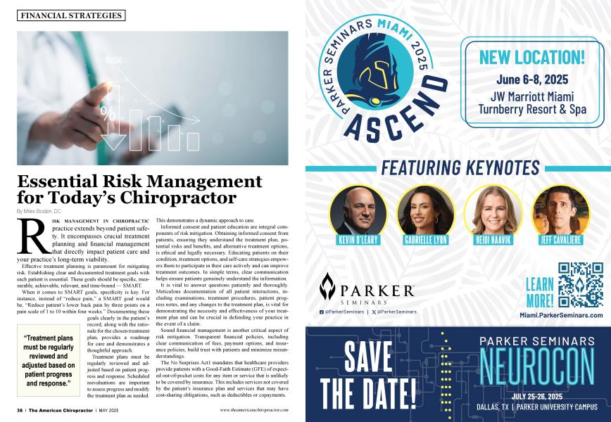Essential Risk Management for Today’s Chiropractor