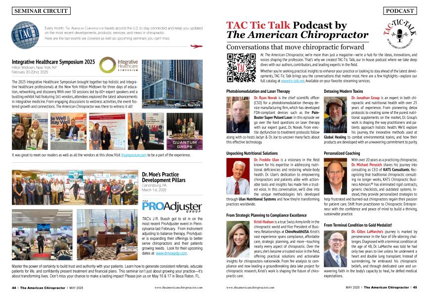 TAC Tic Talk Podcast by The American Chiropractor