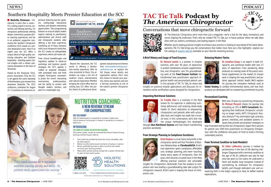 TAC Tic Talk Podcast by The American Chiropractor