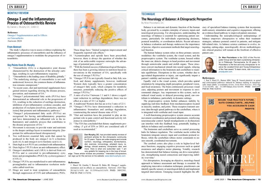 Omega-3 and the Inflammatory Process of Osteoarthritis Review