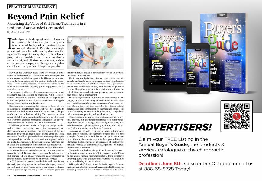 Beyond Pain Relief