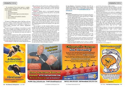 Advertisements, Page: 20 - JULY 2025 | The American Chiropractor