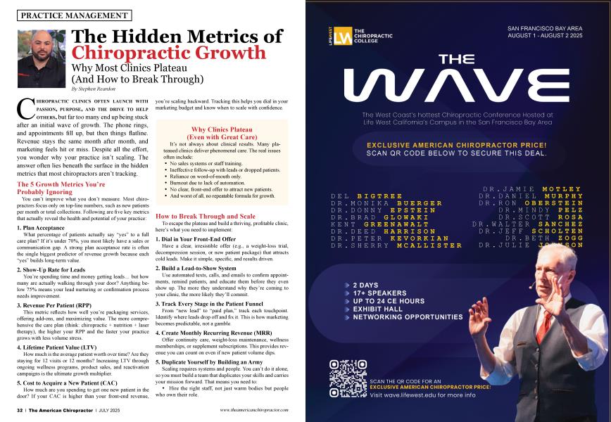 The Hidden Metrics of Chiropractic Growth