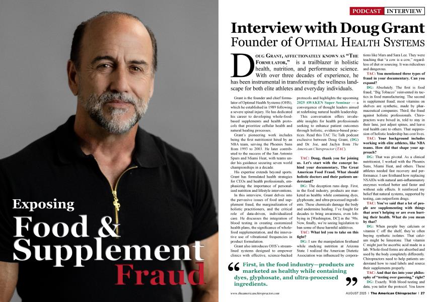 Exposing Food & Supplement Fraud