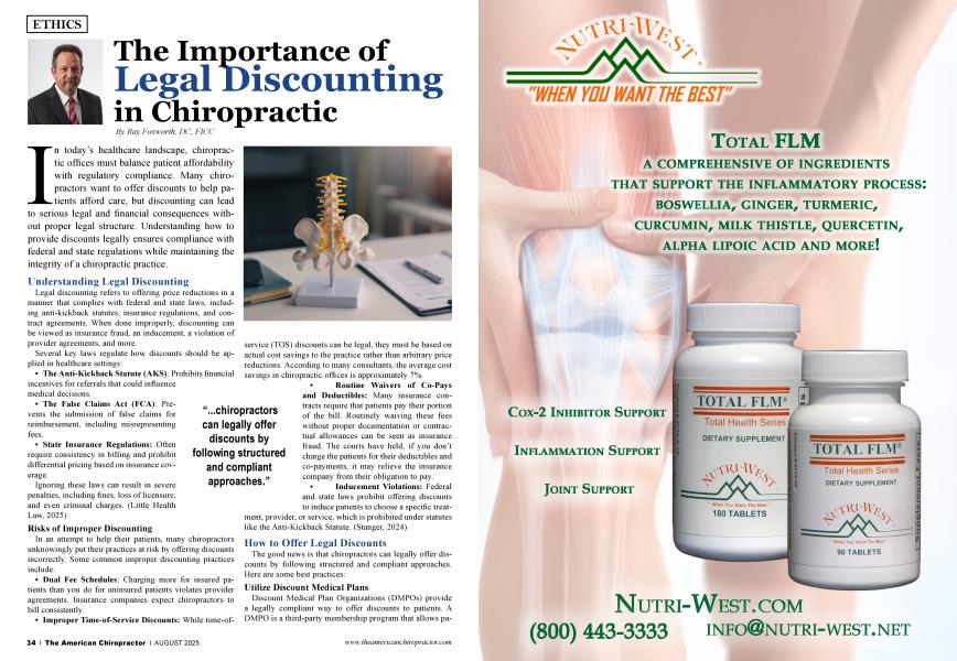 The Importance of Legal Discounting in Chiropractic
