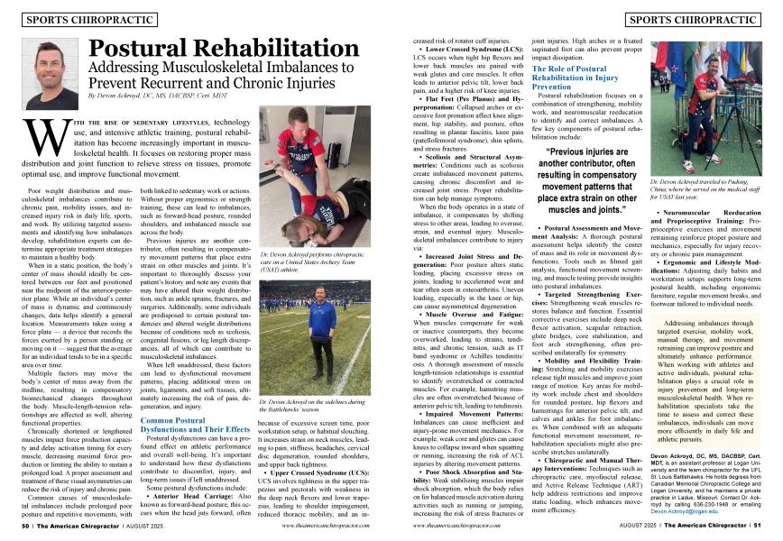 Postural Rehabilitation