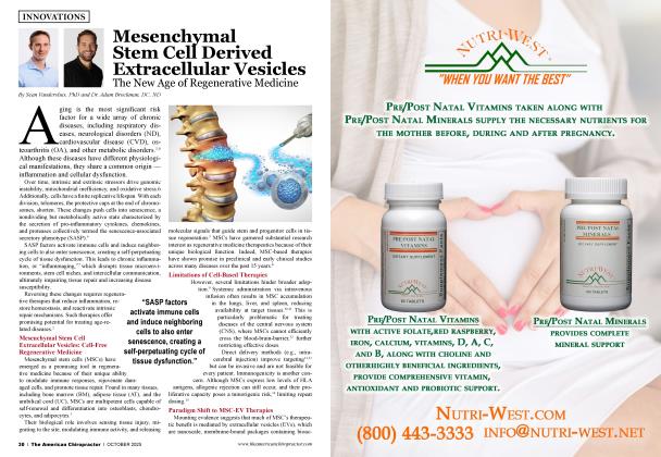 Mesenchymal Stem Cell Derived Extracellular Vesicles