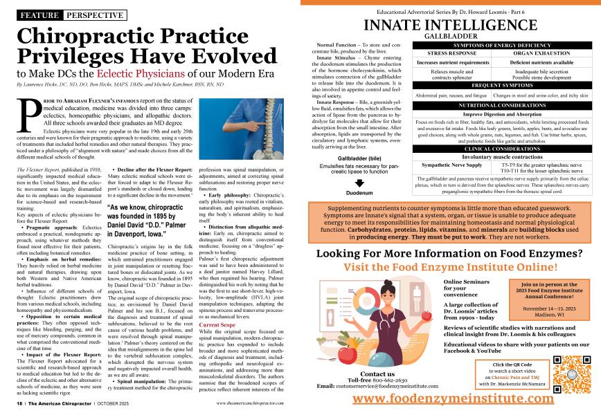 Chiropractic Practice Privileges Have Evolved to Make DCs the Eclectic Physicians of our Modern Era