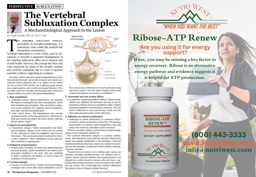 The Vertebral Subluxation Complex