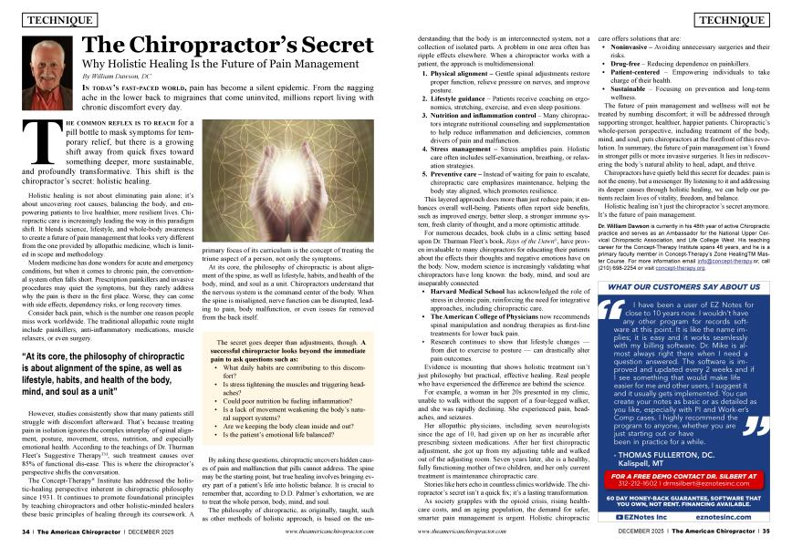 The Chiropractor’s Secret