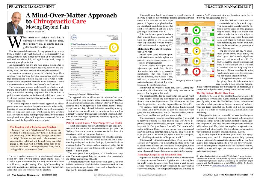 A Mind-Over-Matter Approach to Chiropractic Care