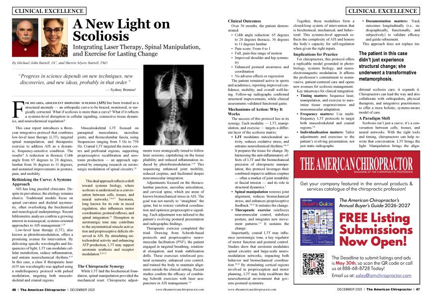 A New Light on Scoliosis