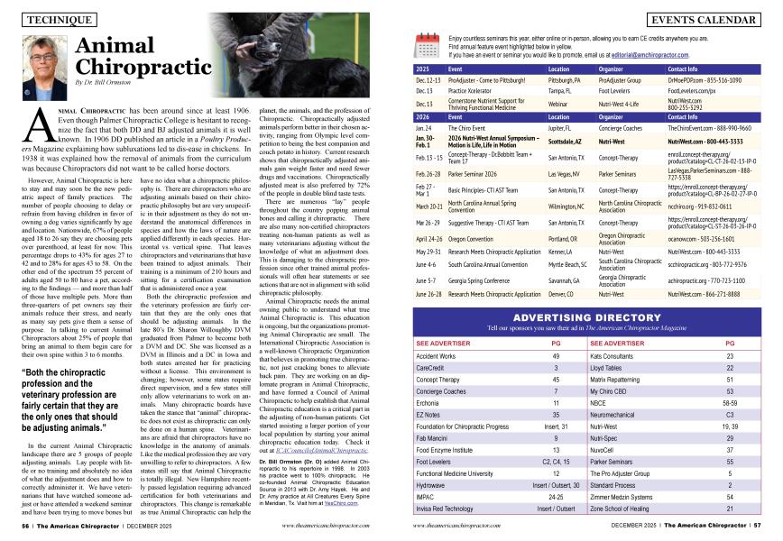 Animal Chiropractic