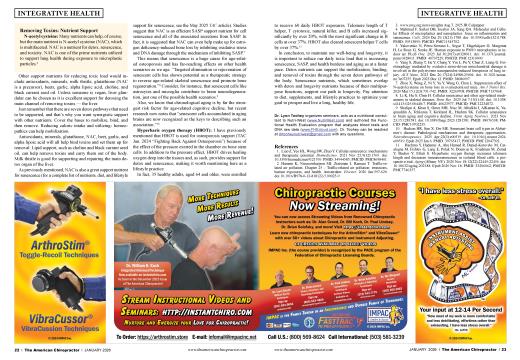 Advertisements, Page: 23 - JANUARY 2026 | The American Chiropractor