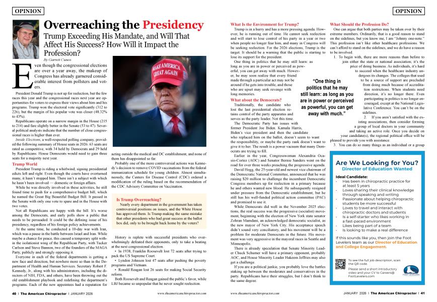 Overreaching the Presidency