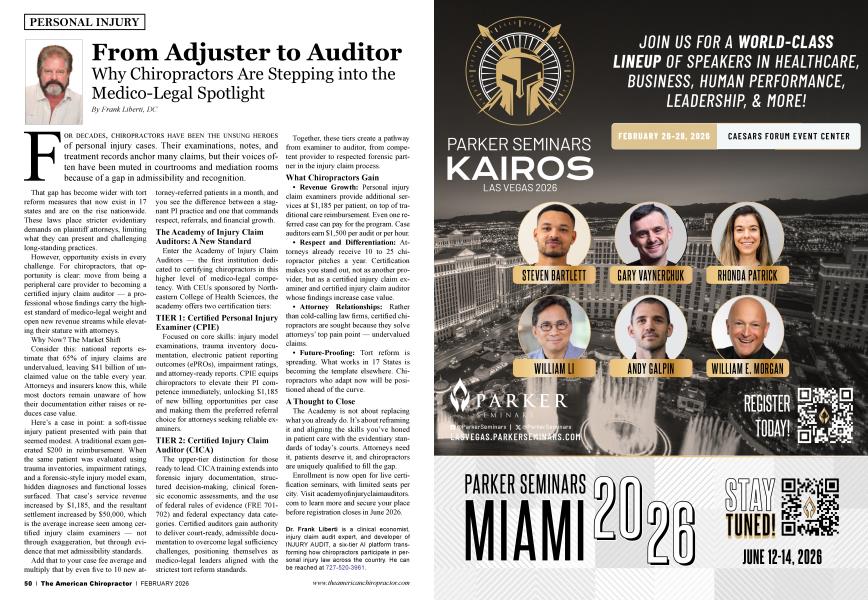 From Adjuster to Auditor
