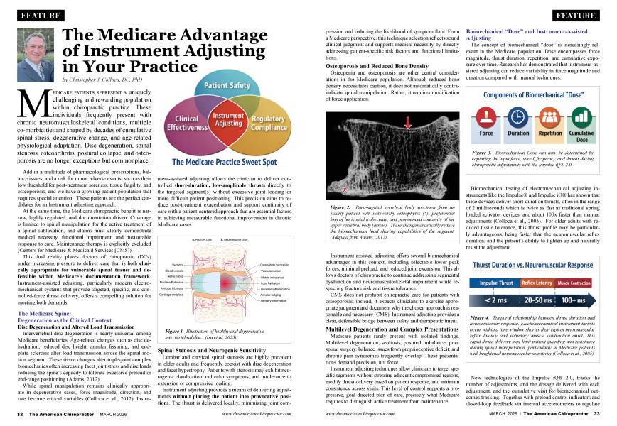 The Medicare Advantage of Instrument Adjusting in Your Practice