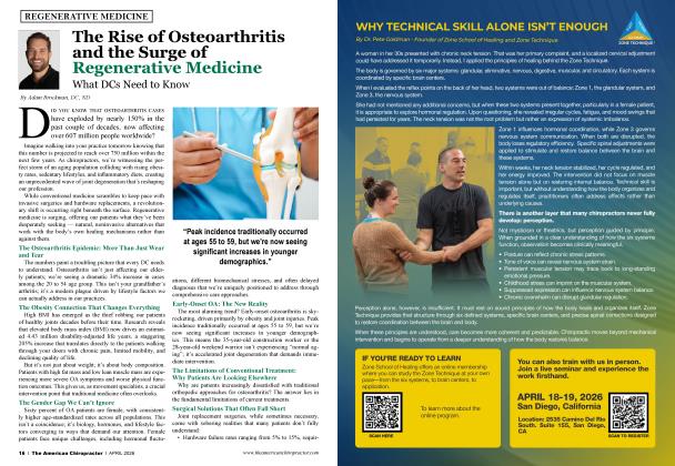 The Rise of Osteoarthritis and the Surge of Regenerative Medicine