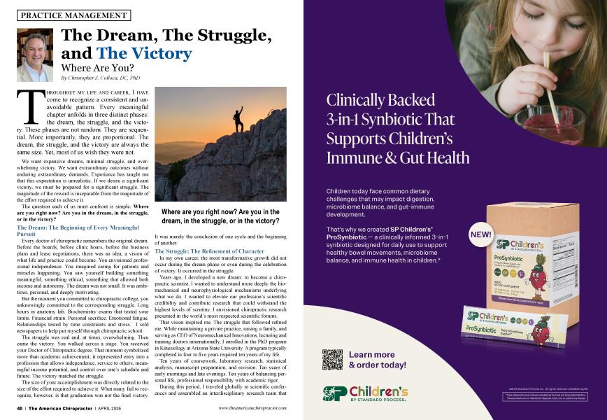 The Dream, The Struggle, and The Victory