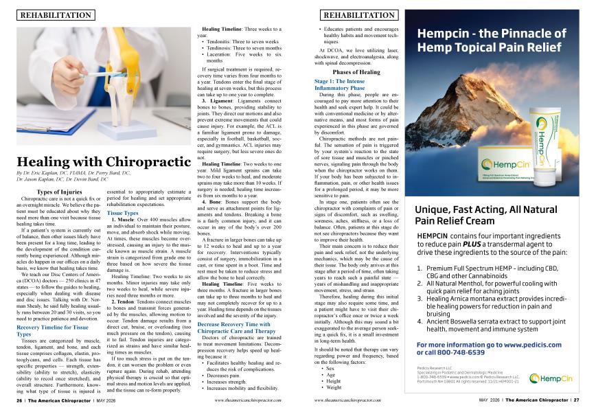 Healing with Chiropractic