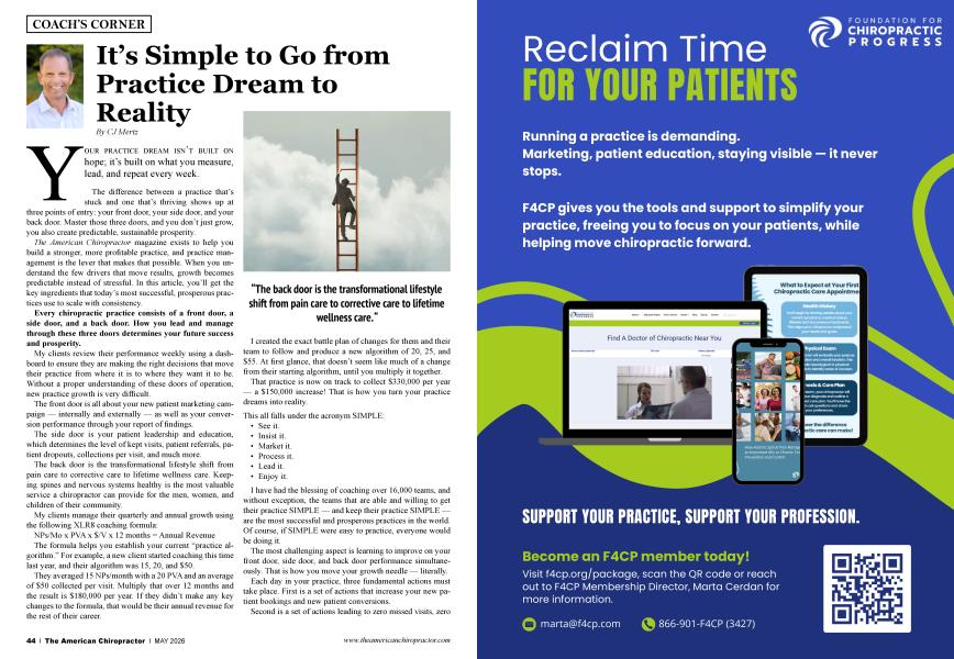 It’s Simple to Go from Practice Dream to Reality